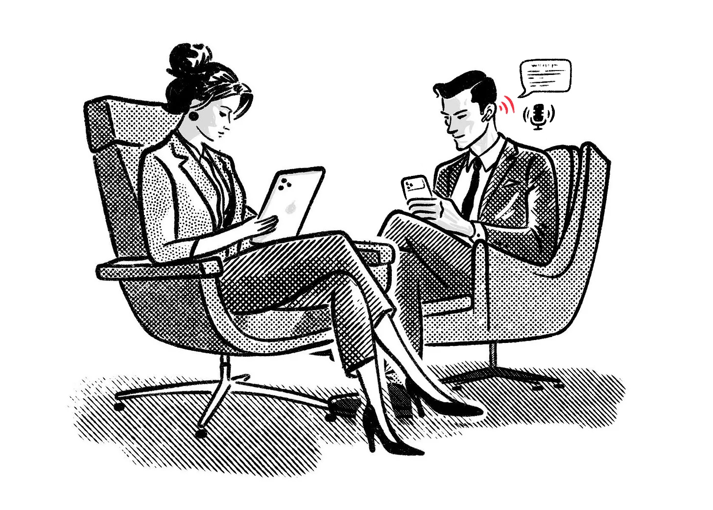 Ejecutivos leyendo Whitepaper